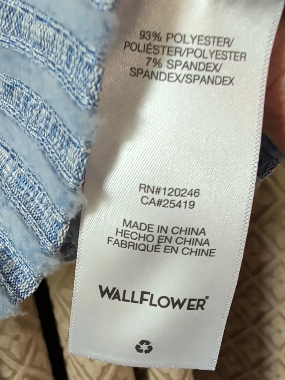 NWT Women's Size XXL Wallerflower Periwinkle Ribbed Knit Tank Top
